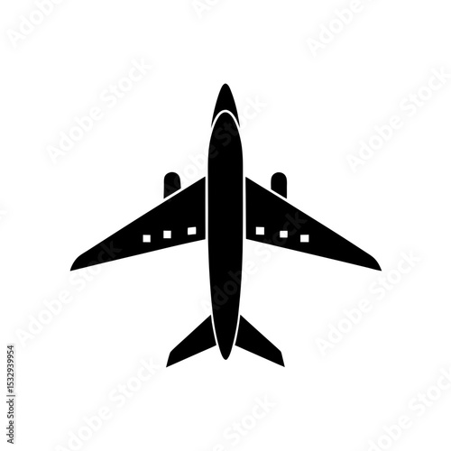 airplane icon on white background  .svg