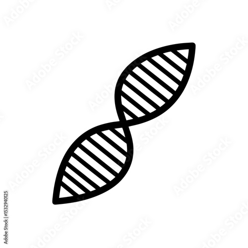 dna helix icon on white background  .svg