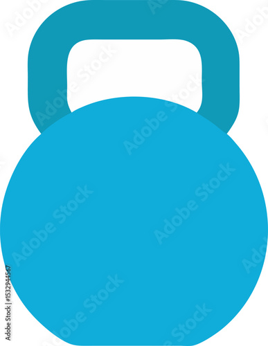 Silhouette of a dumbbell or kettlebell icon