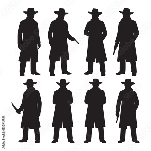 silhouette of a cowboy