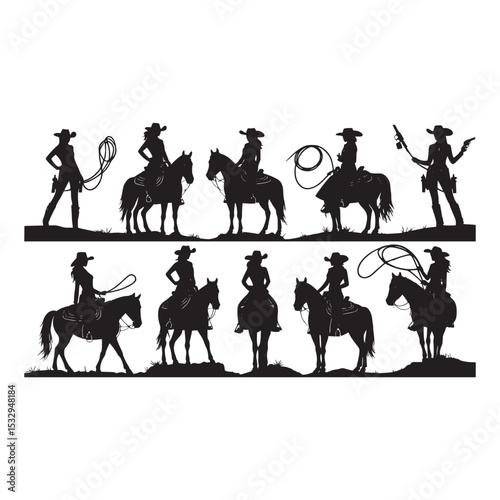 cowboy riding horse