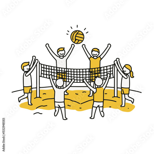 Beach Volleyball players.