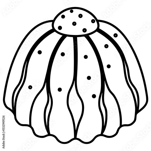 Jelly Dot line art vector