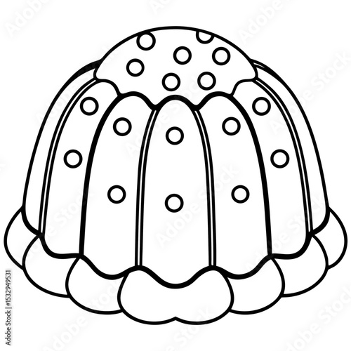 Jelly Dot line art vector