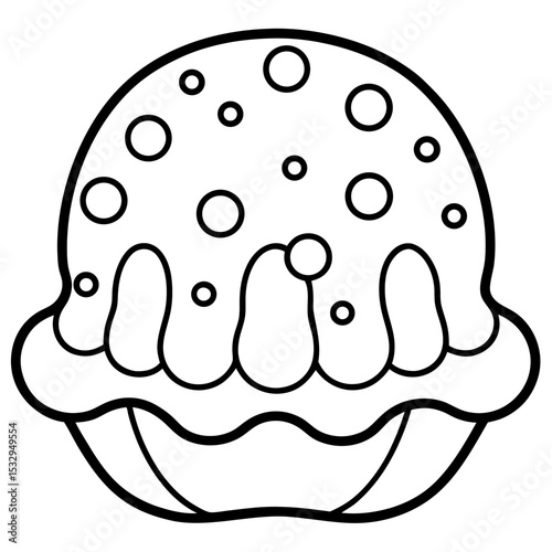 Jelly Dot line art vector