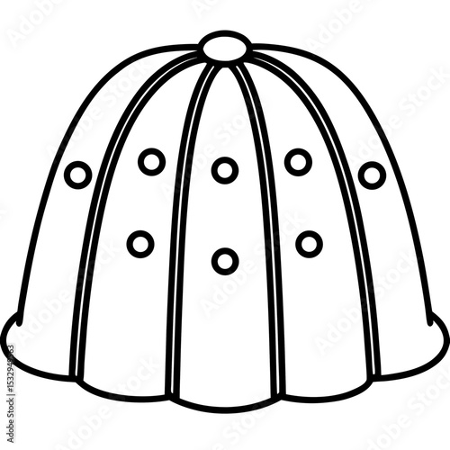 Jelly Dot line art vector