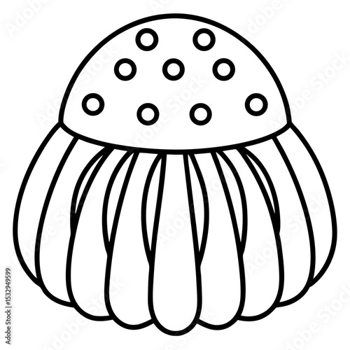 Jelly Dot line art vector