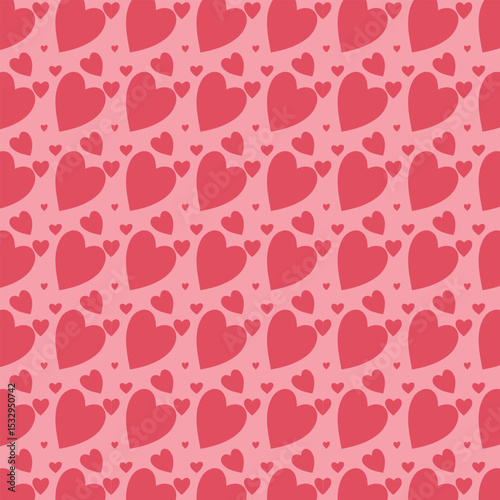 Seamless vector illustration of pink leopard print hearts, a perfect wallpaper or texture for love-themed designs