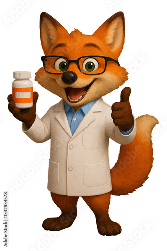 Creative Marketing Concept for Pharma Products and Dietary Supplements Featuring Cartoon Character