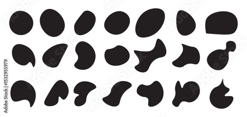 Organic blob shapes collection