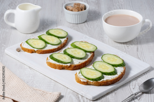 Cream Cheese and Cucumber Sandwiches