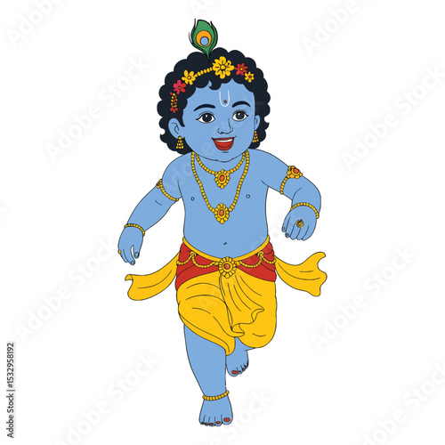  Energetic Bal Krishna Running