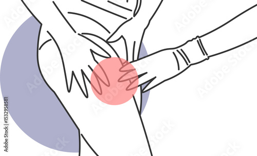 Clinical Assessment of Female Thigh Muscle Pain with Professional Touch