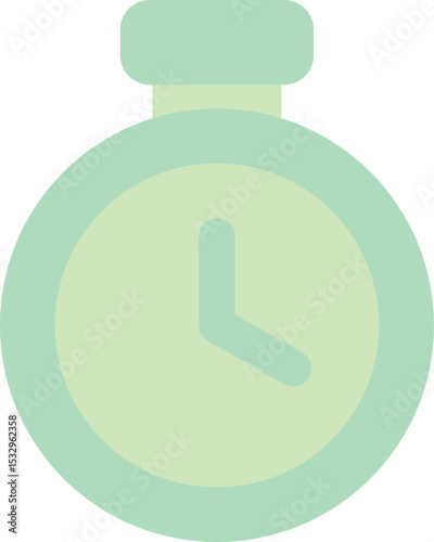 Minimal Timer Clock Vector Illustration