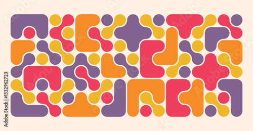 Photos Blob pattern, abstract geometric shapes