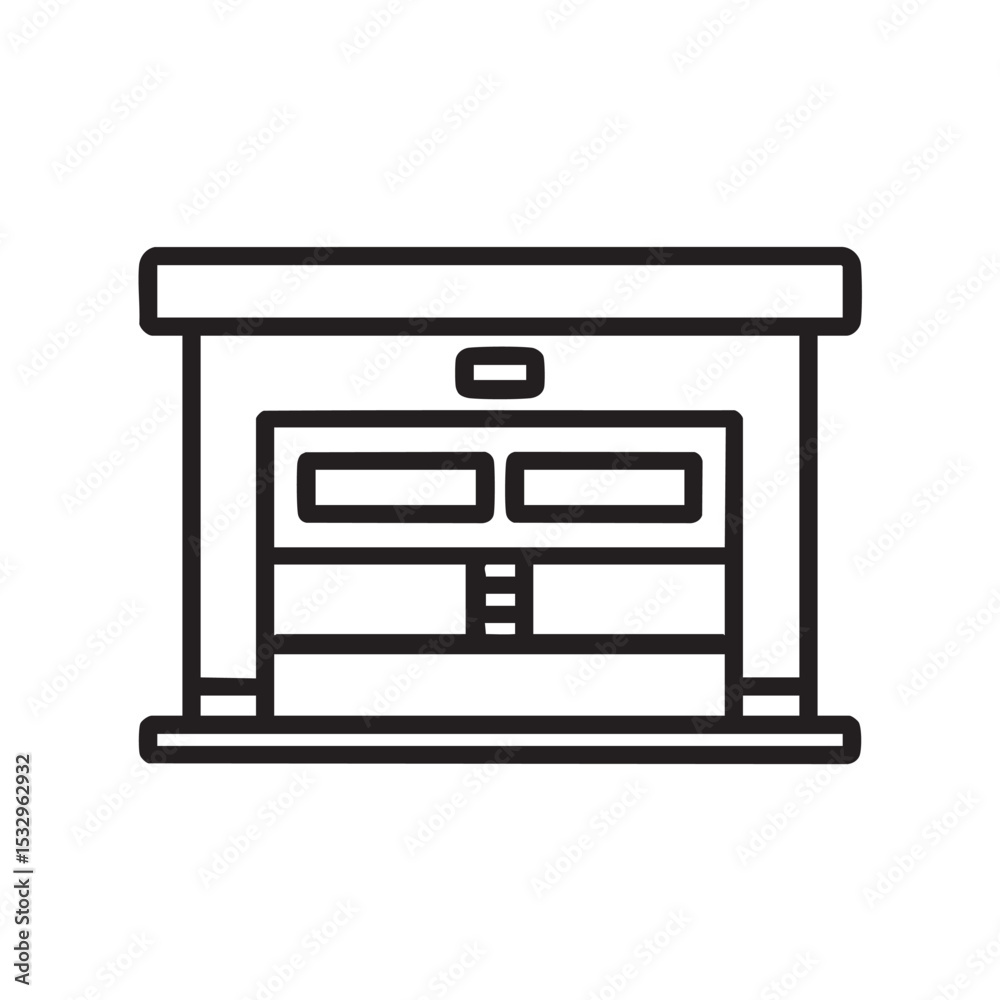 Garage design concept for modern homes and buildings Garage design concept for modern homes and buildings