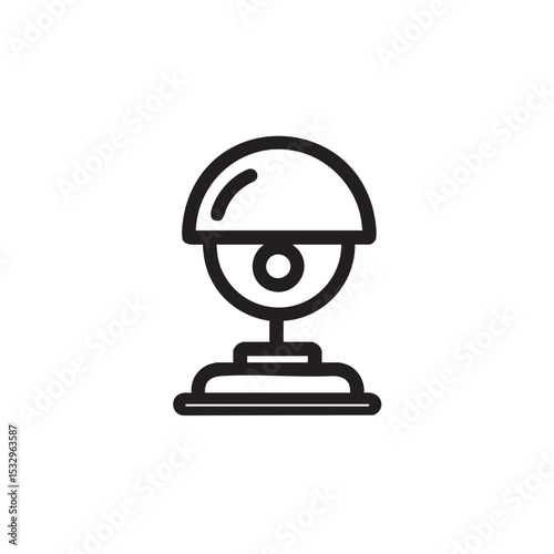 Modern desk lamp design for creative workspace enhancement vector illustration