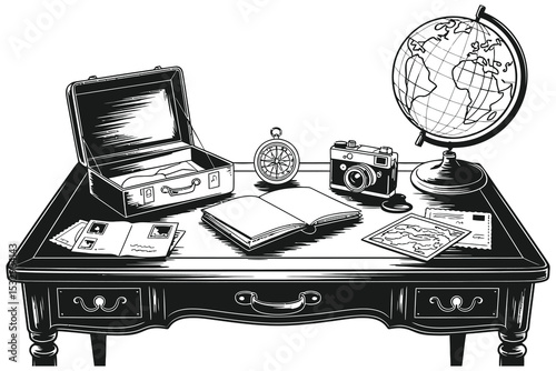 Retro tech collection with antique storage drives and vintage business record equipment