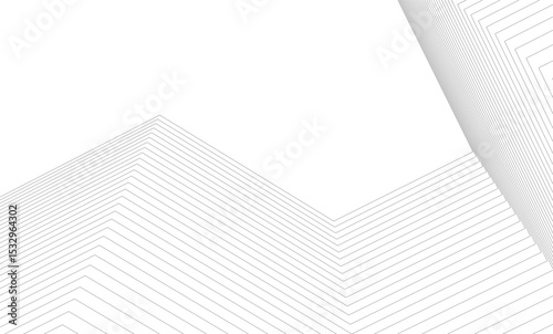 Architectural geometric background, abstract lines 3d
