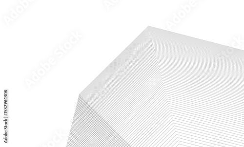 Architectural geometric background, abstract lines 3d