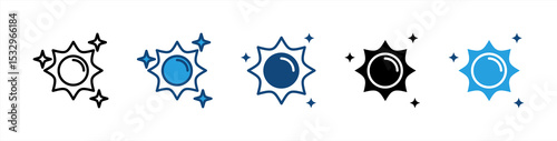 Sunlight icon sheet multiple style collection