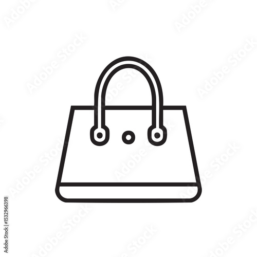 Stylish tote bag design suitable for modern shopping and fashion use vector illustration