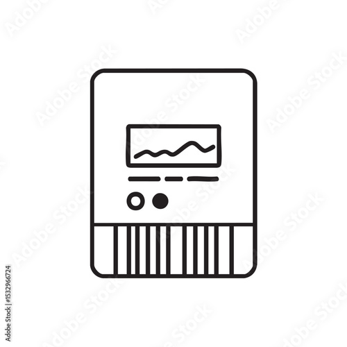 Basic device for collecting environmental data vector illustration