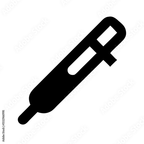An insulin pen on white background