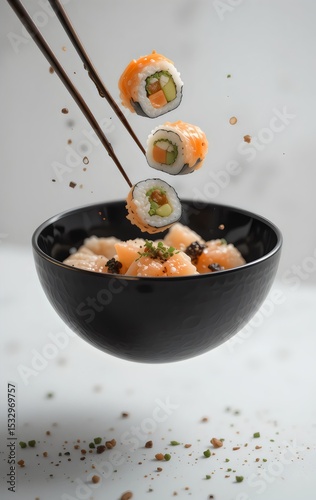 japanese cuisine fried rice with shrimp