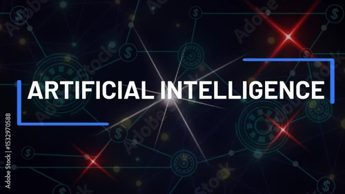 ARTIFICIAL INTELLIGENCE an expressive opening - lights and fiber optic background.