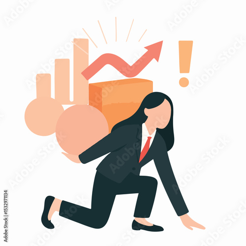 vector analogy of employee workload