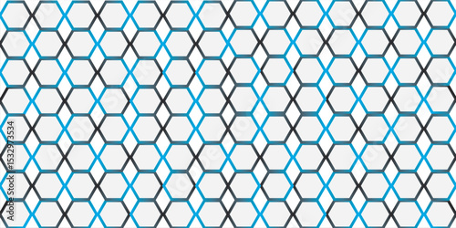 hexagonal technology vector abstract background. Blue bright energy flashes under hexagon in modern technology futuristic background vector illustration