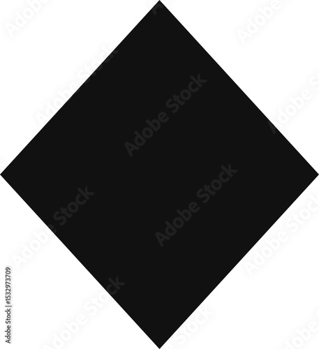 squared rhombus with well-defined geometric angles.