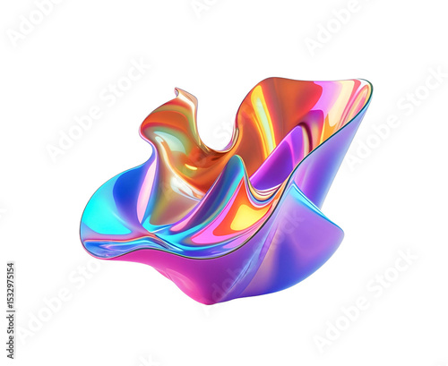 Abstract 3D-rendered floating liquid blob in blue and purple gradient tones. Features soft curves, glossy texture, and smooth lighting—perfect for modern design, branding, tech visuals, UI backgrounds