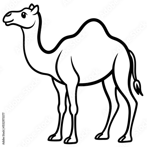 Desert Majesty Camel Vector Silhouette