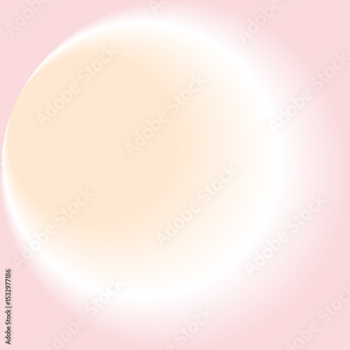 An abstract soft gradient background featuring a glowing oval shape in peach and white tones over a pastel pink backdrop, creating a dreamy and gentle effect.