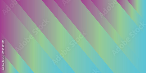 Abstract background featuring diagonal gradient stripes in varying widths. Gradient transitions to blend the hues seamlessly. Stripes lines gradient color with shine light textured.