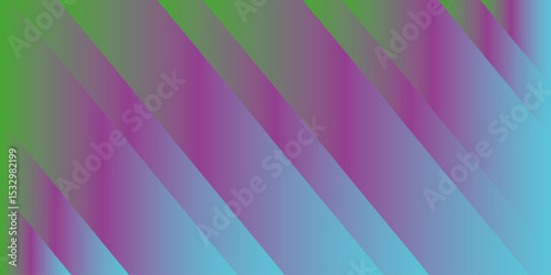 Abstract background featuring diagonal gradient stripes in varying widths. Gradient transitions to blend the hues seamlessly. Stripes lines gradient color with shine light textured.