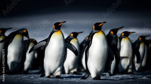 Majestic Penguin Colony Stroll: A Portrait of Antarctic Wildlife Expedition