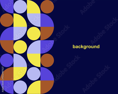 Vector graphics, abstract background in trend colors for presentation, banner, inscription