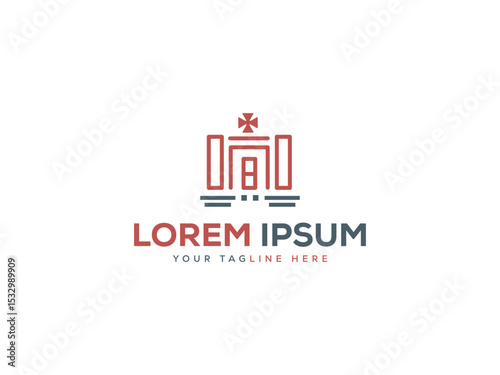castle shield colorful logo design vector illustration template,Modern castle vector logo icon template design,Strategy & Culture Fill Color Icon Design.
