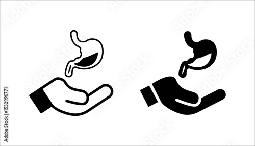 Organ donation linear icon. Living, deceased body parts offer. Tissues transplantation. vector illustration on white background
