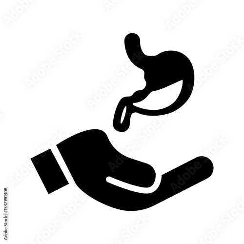 Organ donation linear icon. Living, deceased body parts offer. Tissues transplantation. vector illustration on white background
