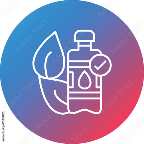 Bpa Line Gradient Circle Background Icon