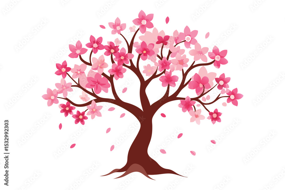 Fototapeta premium Abstract cherry blossom tree