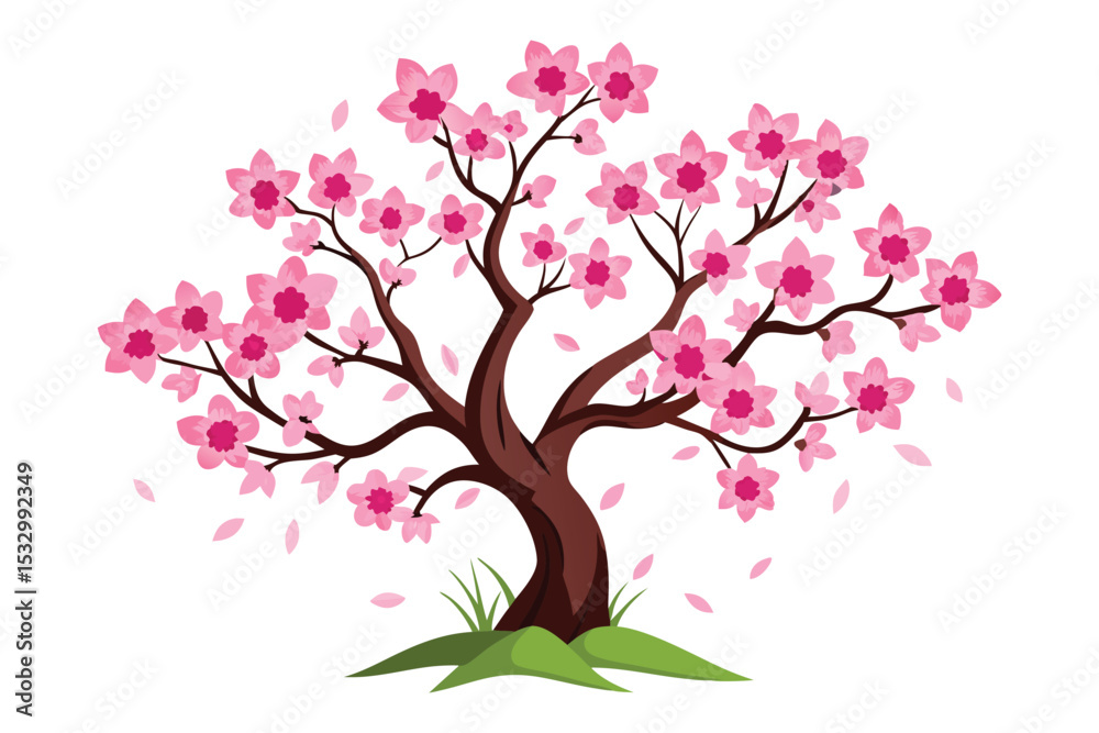 Fototapeta premium Abstract cherry blossom tree