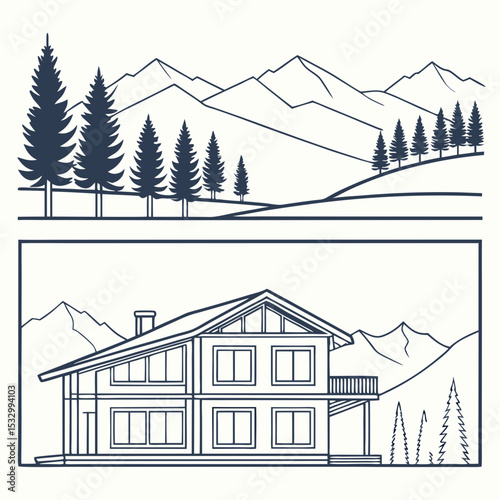 house in the mountains
