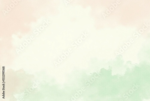 Watercolor Mist Gradient Background with Pink and Green Hues, Texture Header Design
