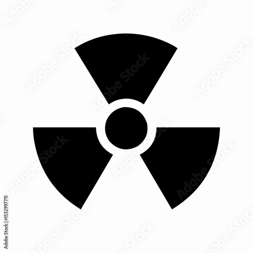 Vector radioactivity icon.