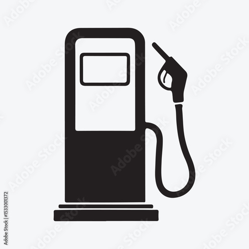 Fuel Icon, Vector Illustration in on White Background